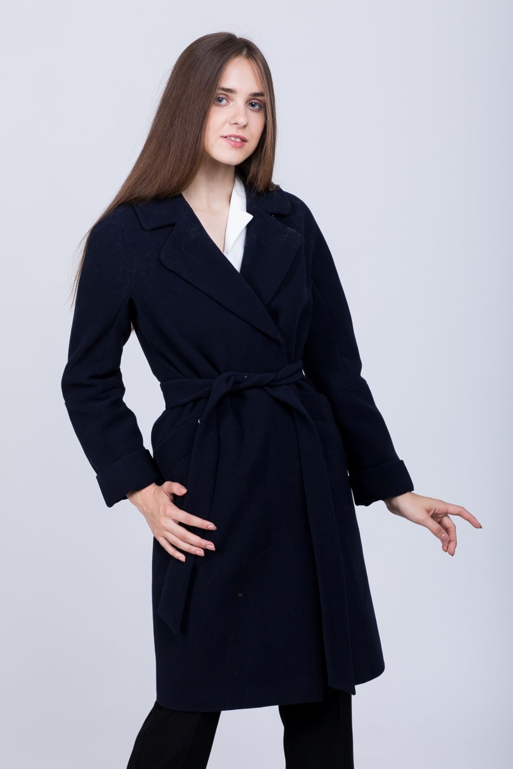 Женское пальто с отделкой 51814